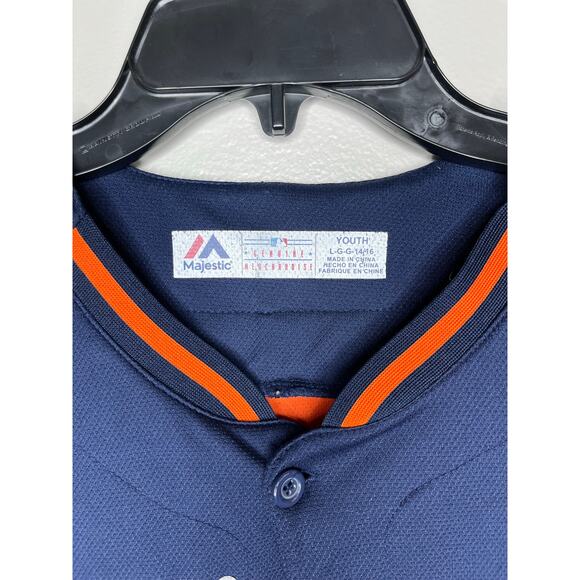 Majestic Detroit Tigers Cabrera 24 MLB Baseball Boys Button Front Jersey 14-16 - Picture 4 of 5